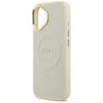 Coque Guess Peony Hot Stamp MagSafe pour iPhone 17 - Beige – Image 5
