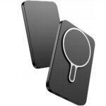 Batterie externe 3mk MagSnap Go, Technologie MagSafe/Qi, 20 W, Type-C, 5 000 mAh - Gris – Image 3