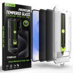 Lot de 2 protections d'écran Techsuit TitanGlass CrystalHD (Compatible avec le déverrouillage par empreinte digitale) pour Samsung Galaxy S26 - Privacy