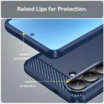 Coque Techsuit Carbon Silicone pour Samsung Galaxy S26 Plus - Blue – Image 5