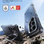 Coque renforcée ESR Cyber Armor Kickstand MagSafe pour Samsung Galaxy S26 Ultra - Black – Image 3