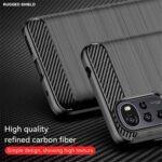 Coque Techsuit Carbon Silicone pour Motorola Moto G22 - Black – Image 5
