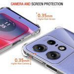Coque Techsuit Shockproof Clear Silicone pour Motorola Edge 50 Pro - Clear – Image 4