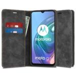 Étui portefeuille Techsuit Confy Cover pour Motorola Moto G10 / Moto G20 / Moto G30 - Black