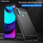 Coque Techsuit Carbon Silicone pour Motorola Moto E20 / Moto E30 / Moto E40 - Black – Image 2