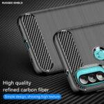 Coque Techsuit Carbon Silicone pour Motorola Moto E20 / Moto E30 / Moto E40 - Black – Image 5
