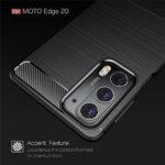 Coque Techsuit Carbon Silicone pour Motorola Edge 20 - Black – Image 2