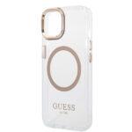 Coque Guess Metal Outline MagSafe pour iPhone 15 Plus - Gold – Image 4