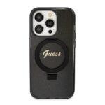 Coque Guess Ring Stand Script Glitter MagSafe pour iPhone 15 Pro Max - Black – Image 3