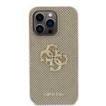 Coque Guess Leather Perforated 4G pour iPhone 15 Pro Max - Gold – Image 2