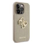 Coque Guess Leather Perforated 4G pour iPhone 15 Pro - Gold – Image 2