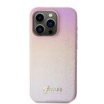 Coque Guess Saffiano Iridescent Script pour iPhone 15 Pro - Pink – Image 3