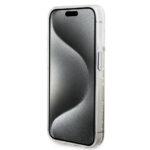 Coque Guess Liquid Glitter Gold Stripes pour iPhone 15 Pro - Transparent – Image 3