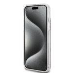 Coque Guess Hardcase IML 4G Gold Stripe pour iPhone 15 Plus - Brown – Image 2