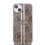 Coque Guess Hardcase IML 4G Gold Stripe pour iPhone 15 Plus - Brown – Image 3
