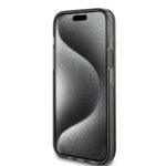 Coque Guess Liquid Glitter Gold Stripes pour iPhone 15 Plus - Black – Image 3