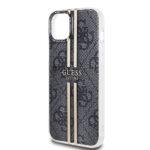 Coque Guess Hardcase IML 4G Gold Stripe pour iPhone 15 Plus - Black – Image 5