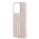 Coque Guess Hardcase IML 4G Gold Stripe pour iPhone 15 Pro - Pink – Image 5