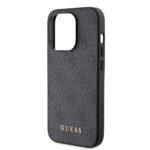 Coque Guess Hardcase 4G Metal Gold Logo pour iPhone 15 Pro - Grey – Image 4