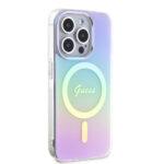 Coque Guess IML Iridescent MagSafe pour iPhone 15 Pro - Purple – Image 6