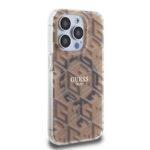 Coque Guess IML GCube MagSafe pour iPhone 15 Pro Max - Brown – Image 4