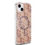 Coque Guess IML GCube MagSafe pour iPhone 15 Plus - Brown – Image 4