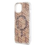 Coque Guess IML GCube MagSafe pour iPhone 15 - Brown – Image 5