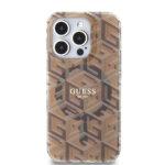 Coque Guess IML GCube MagSafe pour iPhone 15 Pro - Brown – Image 3