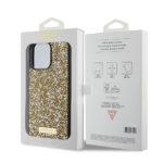Coque Guess Rhinestone Metal Logo pour iPhone 15 Pro - Yellow – Image 6