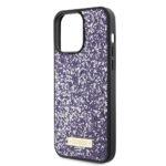 Coque Guess Rhinestone Metal Logo pour iPhone 15 Pro - Purple – Image 4