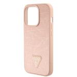 Coque Guess Croco Triangle Metal Logo  pour iPhone 15 Pro Max - Pink – Image 4