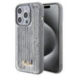 Coque Guess Sequin Script Metal pour iPhone 15 Pro Max - Silver