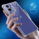Coque Techsuit Shockproof Clear Silicone pour Motorola Moto G85 - Clear – Image 4