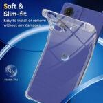 Coque Techsuit Shockproof Clear Silicone pour Motorola Moto G85 - Clear – Image 2