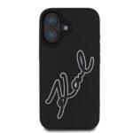 Coque Karl Lagerfeld 3D Design pour iPhone 16 - Rubber Signature – Image 2