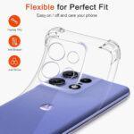 Coque Techsuit Shockproof Clear Silicone pour Motorola Edge 50 - Clear – Image 2