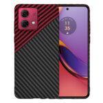 Coque Techsuit Carbonite FiberShell pour Motorola Moto G84 - Red Vortex