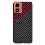 Coque Techsuit Carbonite FiberShell pour Motorola Moto G04 / Moto G04s / Moto G24 / Moto E14 - Red Vortex – Image 3