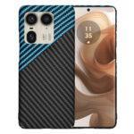Coque Techsuit Carbonite FiberShell pour Motorola Edge 50 Ultra - Blue Pulse