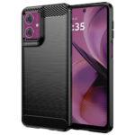 Coque Techsuit Carbon Silicone pour Motorola Moto G55 - Black