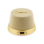 Enceinte Guess magnétique en métal, fonction support, TWS, USB-C, Bluetooth V5.3, 700 mAh, 3 W - Doré – Image 2