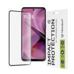 Protection d'écran Techsuit 111D Full Cover / Full Glue Glass pour Motorola Moto G55 - Black