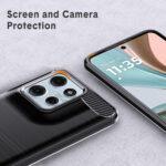 Coque Techsuit Carbon Silicone pour Motorola Moto G15 / G15 Power - Black – Image 4