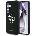 Coque Guess Silicone 4G Big Metal Logo pour Samsung Galaxy S25 - Black