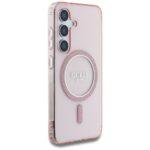 Coque Guess IML Glitter Circle MagSafe pour Samsung Galaxy S25 - Pink – Image 3