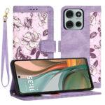 Étui portefeuille Techsuit FlipCraft pour Motorola Moto G75 - Mysterious Purple