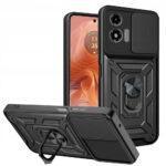 Coque Techsuit CamShield Series pour Motorola Moto G04 / Moto G04s / Moto G24 / Moto E14 - Black