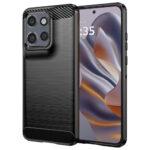 Coque Techsuit Carbon Silicone pour Motorola Edge 50 Neo / Edge 60 Neo / Motorola ThinkPhone 25 - Black