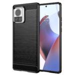Coque Techsuit Carbon Silicone pour Motorola Edge 30 Ultra - Black