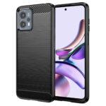 Coque Techsuit Carbon Silicone pour Motorola Moto G13 / G23 - Black